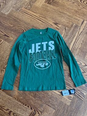 New York Jets Kids Green Long-Sleeve Tee - Team Logo